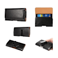 Miniatyrbild 1 av 4: Exekutiv Hölster Clip Belt Rotativ 360 Fodral i Syntetiskt Läder för => SONY XPERIA XA ULTRA DUAL (F3212, F3216) > Svart Svart