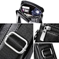 Miniatyrbillede 4 af 4: Crossbody tas i læder kompatibel med e-bog, tablet og til ALCATEL ONE TOUCH POP D3 4035 (2014) > Sort Svart