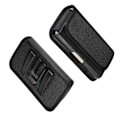 Miniatyrbillede 1 af 4: Bælteklemme i metal med horisontal holster og tekstil- og læderkortholder til VIVO Y3s (2020) > Sort sort