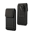 Miniatyrbillede 1 af 4: Etui Belte Vertikal Ny Design Læder & Nylon til HUAWEI P10 LITE DUAL LTE > Sort Svart jag