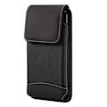 Miniatyrbillede 4 af 4: Housse Ceinture Vertikal - ASUS - ZENFONE MAX PLUS (M1) - Syntetisk Læder - Nylon Oxford - Sort sort