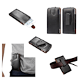 Miniatyrbillede 2 af 4: Housse Clip Belt Rotatable 360 Ægte Læder Etui til Huawei Mate 30 Lite (2019) > Sort sort