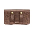 Miniatyrbild 2 av 4: Mobilfodral - NOKIA - Lumia 630 DS - Läder - Brun - Elegant design med hörlursfack kastanj jag