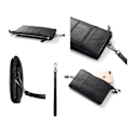 Miniatyrbillede 4 af 4: Etui Taske - Eksklusiv - LG V50S 5G - Ægte Læder - Multifunktionel - Sort Svart
