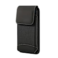 Miniatyrbild 1 av 4: Etui för AIWA PHONE B-2 (2023) - AIWA - Vertikal bälte fodral - Läder och Nylon - Svart - Semihård Svart