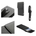 Miniatyrbild 1 av 4: Etui Housse Clip Bälte i Metall Vertikal Klämma i Konstläder för => SONY XPERIA XA ULTRA DUAL (F3212, F3216) > Svart Svart