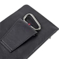 Miniatyrbillede 4 af 4: Vertikal Bælte Etui - TECNO - W5 LITE - Syntetisk læder - Sort - Lynlås lomme Svart jag