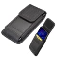 Miniatyrbild 1 av 4: Etui för Blackview BV4900 - Blackview - Läder och Nylon Bältesfodral - Svart - Vertikalt - Kortfodral Svart
