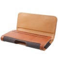 Miniatyrbild 3 av 4: Etui Housse - DFV mobil - iPhone 12 Pro Max (2020) - Läder - Textil - Brun kastanj