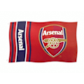 Miniatyrbild 2 av 2: Arsenal FC Ordmärke Randig Flagga