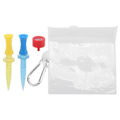 Miniatyrbillede 1 af 5: Pcs plastik golftee 6 sektioner justerbar golftræning bold tee boldholder sæt