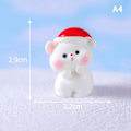 Miniatyrbilde 2 av 5: 1 stk Julgavefigurer Miniatyr Nisse Snømann Bjørn Mikrolandskap DIY Hjemmedekorasjon for Skrivebordsdekorasjon Rom A4