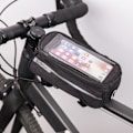 Miniatyrbillede 1 af 5: Vandafvisende taske til smartphone til cykelramme - Sort