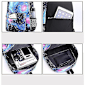 Miniatyrbild 4 av 5: REMAKE 3-pack Billie Eilish Satchel Casual Skolväska Ryggsäck Med Pennfodral Messenger Bag