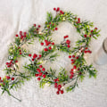 Miniatyrbilde 4 av 5: LED-julelys, julekrans med lys innendørs utendørs ferie jul nyttår festdekorasjoner (1 stk)