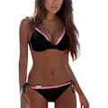 Pikkukuva 2 / 5: Push-up bikinin setti, jossa on halter-kaulakoru ja stringit 11-punainen 40