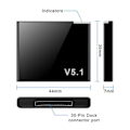 Miniatyrbillede 5 af 5: REMAKE Musik Audio Bluetooth Modtager Adapter til Ipod Iphone 30 Pin Dock Sounddock