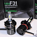Miniatyrbillede 3 af 5: H4 LED nærlys + fjernlys CSP chip 6000k F31 kit