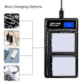 Miniatyrbillede 3 af 5: Dobbelt Batterilader til Arlo Pro Batteri Arlo Pro 2 Batteri Arlo Go Batteri LCD Batterilader Adapter