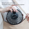 Miniatyrbillede 4 af 5: 360° roterende 3-trins ventilator Hvid