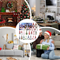 Miniatyrbillede 5 af 5: REMAKE Julemandens Adventskalender Julemandens Plyslegetøjs Adventskalender Sjov Nedtællingskalender 24 Dages Nedtælling Julepynt Julemandsdumme Samleobjekt A