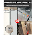 Pikkukuva 4 / 5: Magneettiset kaapin ovien lukot, 2 kpl, erittäin ohut ruostumaton teräs