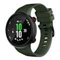 Miniatyrbillede 2 af 5: Garmin Forerunner 45S Holdbar Sort Silikon Urrem med Spænde - Militærgrøn Grøn