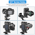 Miniatyrbilde 4 av 5: SLR-kamera L-feste stativ hurtigutløserplate for Canon Nikon Sony DJI Osmo Ronin Zhiyun stabilisator