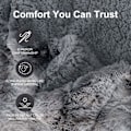 Miniatyrbilde 3 av 3: Fuzzy Faux Fur Pledd - Supermykt og Koselig - Luksuriøst, Fluffy Pledd for Sofa, Stol og Seng
