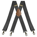 Miniatyrbillede 4 af 4: Clips X Form Justerbare Elastiske Seler Mørkegrå