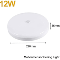 Miniatyrbilde 3 av 5: REMAKE LED taklampe med 12W bevegelsessensor, lyd- og lysstyring, induksjons taklampe