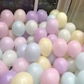Miniatyrbilde 3 av 5: 100 stk Ballonger 11 Blandede Farger Sett - 10 Tommer Makronfarger For Nyttårsfest Jul Barnefest Dekorasjonstilbehør Passer Helium O