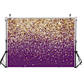 Pikkukuva 3 / 5: 7X5ft Purppurainen Bokeh-Tausta Syntymäpäivätausta Kultaiset Pisteet Bokeh-Tausta Hääjuhla Prom Valmistuminen Hyvää Uutta Vuotta Juhlat Koristelu