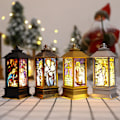 Miniatyrbillede 2 af 5: Jule LED Lys Jesus Religiøs Vindlampe til Julefest Hjem Soveværelse Kirke Dekoration Nytårsgave Natlys Sort