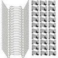Miniatyrbild 1 av 4: Rostfria Växthusklämmor Stormresistenta Rostfria Hålrums-Platta Fästen Växthustillbehör (1 Set, Silver)