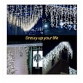Miniatyrbild 3 av 3: Utomhus Julbelysning - 300 LED-lampor 10m Julgransbelysning / X-mas Plug-in Vattentäta Stränglampor för Trädgård Patio