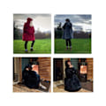 Miniatyrbillede 3 af 5: REMAKE Snuggie Oversized Hoodie Tæppe med Hætte Grå grå
