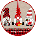 Miniatyrbild 2 av 4: Julgransunderlägg, 36 tum Juldekorationer Julgransunderlägg, Julgransbasöverdrag Festtillbehör Prydnader Nyår