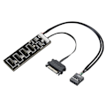 Miniatyrbillede 1 af 4: 9-pin USB header splitter med SATA strømkabel, intern USB hub udvidelse USB 2.0 splitter connector