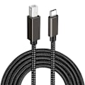 Miniatyrbilde 1 av 4: USB-B til USB-C skriverkabel Svart 2 m