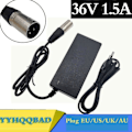 Miniatyrbillede 1 af 5: REMAKE 36V 1,5A 3-polet XLR Blybatteri Cykeloplader Elektrisk Scooter E-cykel Kørestolsoplader US