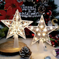 Miniatyrbilde 4 av 4: Julepynt LED Stjernelampe Juletre Henger Ornamenter for Hjemmedekor Navidad Nyttår 2025 Gavetilbehør 15CM B