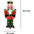 Miniatyrbilde 3 av 5: Nøtteknekkerballonger - 40,2\" Jule-Nøtteknekker Soldat Folieballong for Jul Nyttår Bursdagsfest Dekorasjon 4 stk