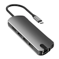 Pikkukuva 2 / 5: 8-in-1 USB-C-keskitin USB 3.0:lla, HDMI:llä, RJ45:llä, SD/TF-kortinlukijalla, 100W PD-latauksella