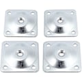 Miniatyrbilde 4 av 4: Sett med 4 monteringsbeslag for møbelbein i maskinvare for feste 49 x 49 x 2 mm