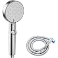 Miniatyrbild 1 av 5: REMAKE Modes Vattenbesparande Duschhuvud Justerbart Duschhuvud En-knapps Avstängning Högt Tryck Badrum Universal (Silver)