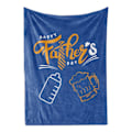 Miniatyrbilde 2 av 4: Pledd Transparent Pustende Polyester Trykk Lys Farge Maskinvaskbar Farsdaggave BL331‑4 80x100cm
