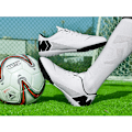Miniatyrbilde 4 av 5: Fotballstøvler for menn og kvinner, innendørs/utendørs, store gutter, AG/FG, hvit - 1 37 White-1