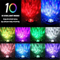 Miniatyrbillede 5 af 5: REMAKE Stjerneprojektor Galaxy LED-lampe med indbygget højttaler Multifarvet Sort