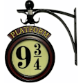 Pikkukuva 2 / 5: Metalliseinälamppu 20-vuotislahja Elokuvaharrastajalle Harry Potter Riippuva 9 3/4 Yölamppu